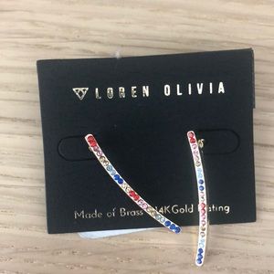Loren Olivia colored stone earrings
